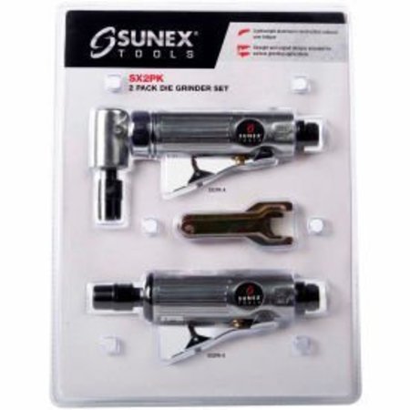 SUNEX Sunex Tools Air Die Grinder Set, 1/4" Air Inlet, 20000 RPM SX2PK